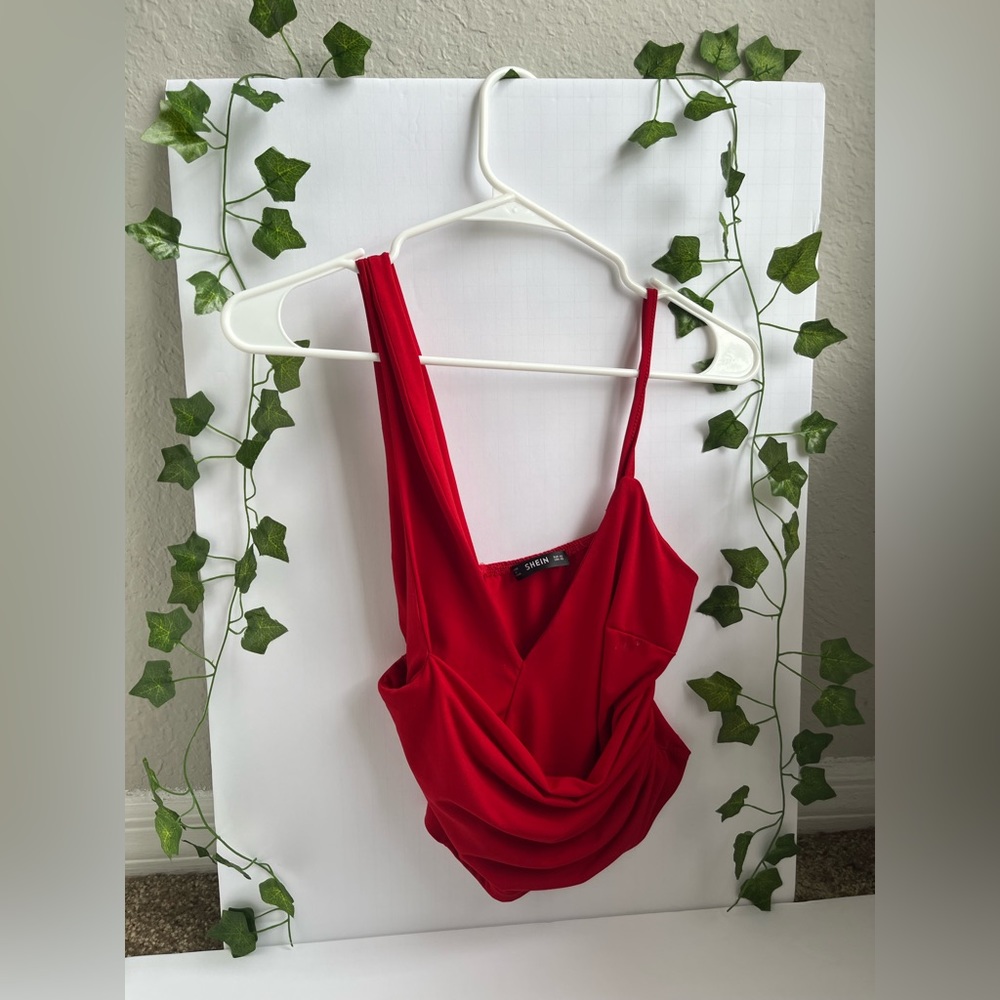 red crop top